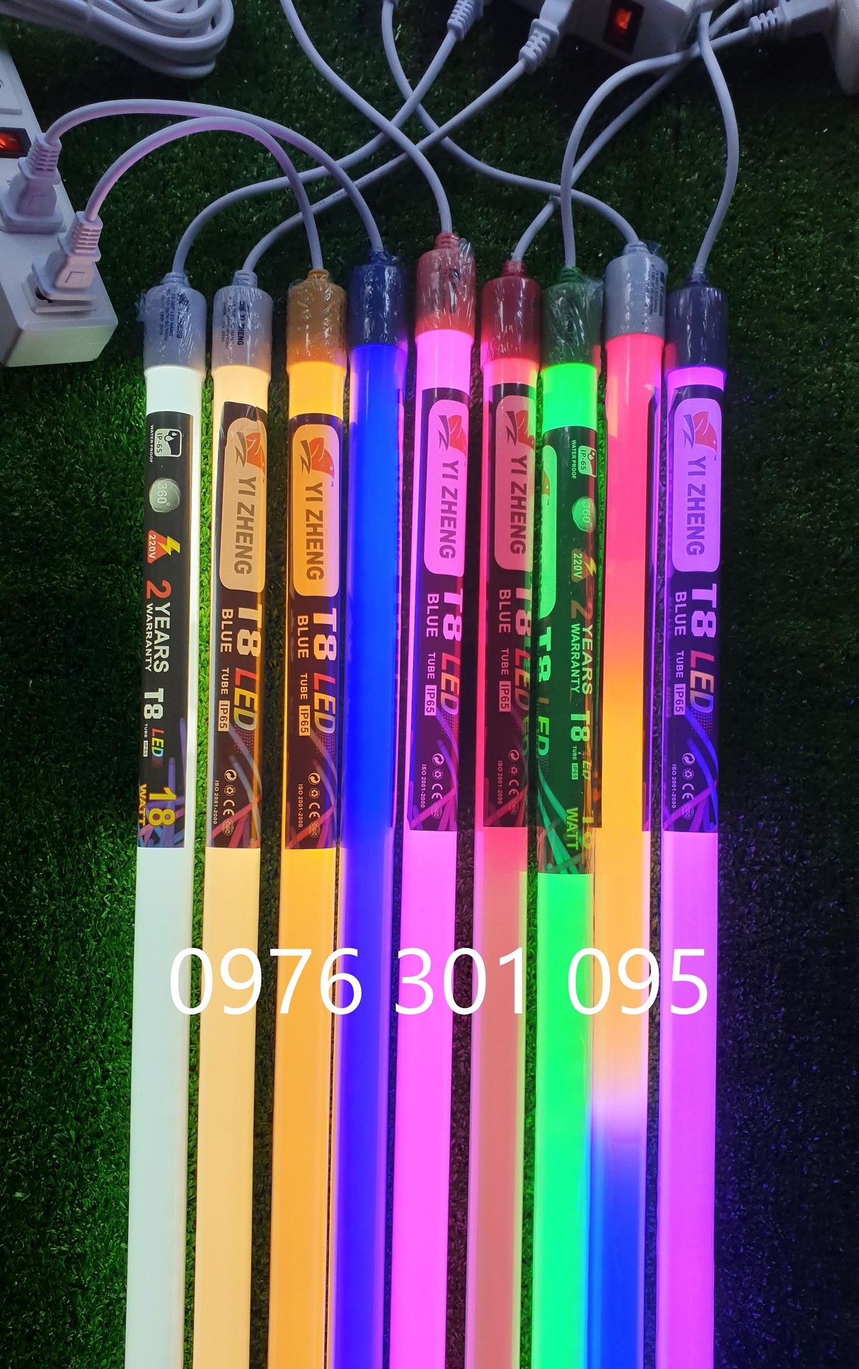 [COMBO 2] Đèn Led Tuýp 1m2 Nhiều Màu Chống Nước (10 màu)