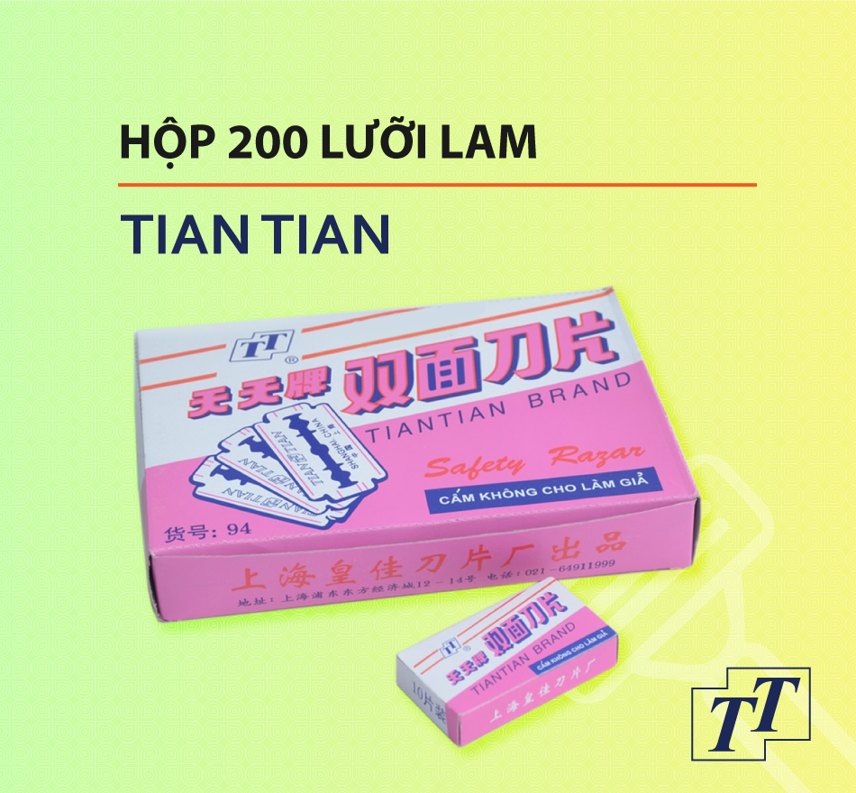 Hộp 200 lưỡi lam tian tian