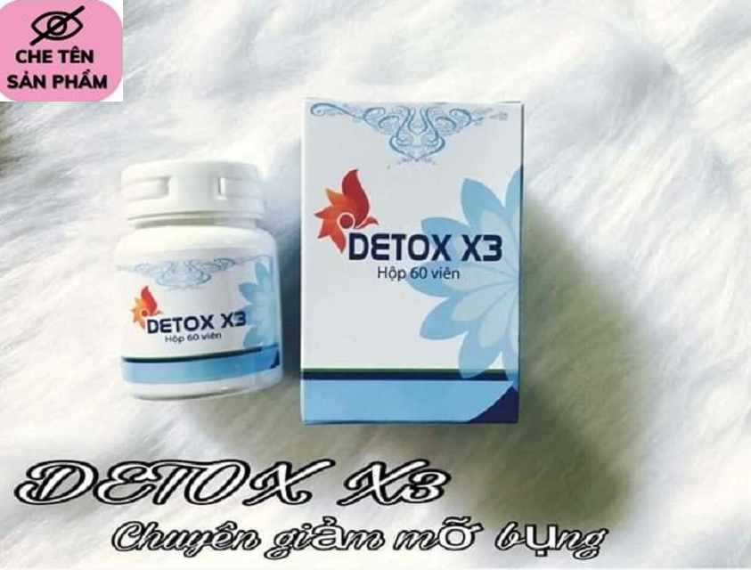 DETOX X3 GIẢM CÂN, GIẢM MỠ BỤNG NHANH (60 VIÊN)