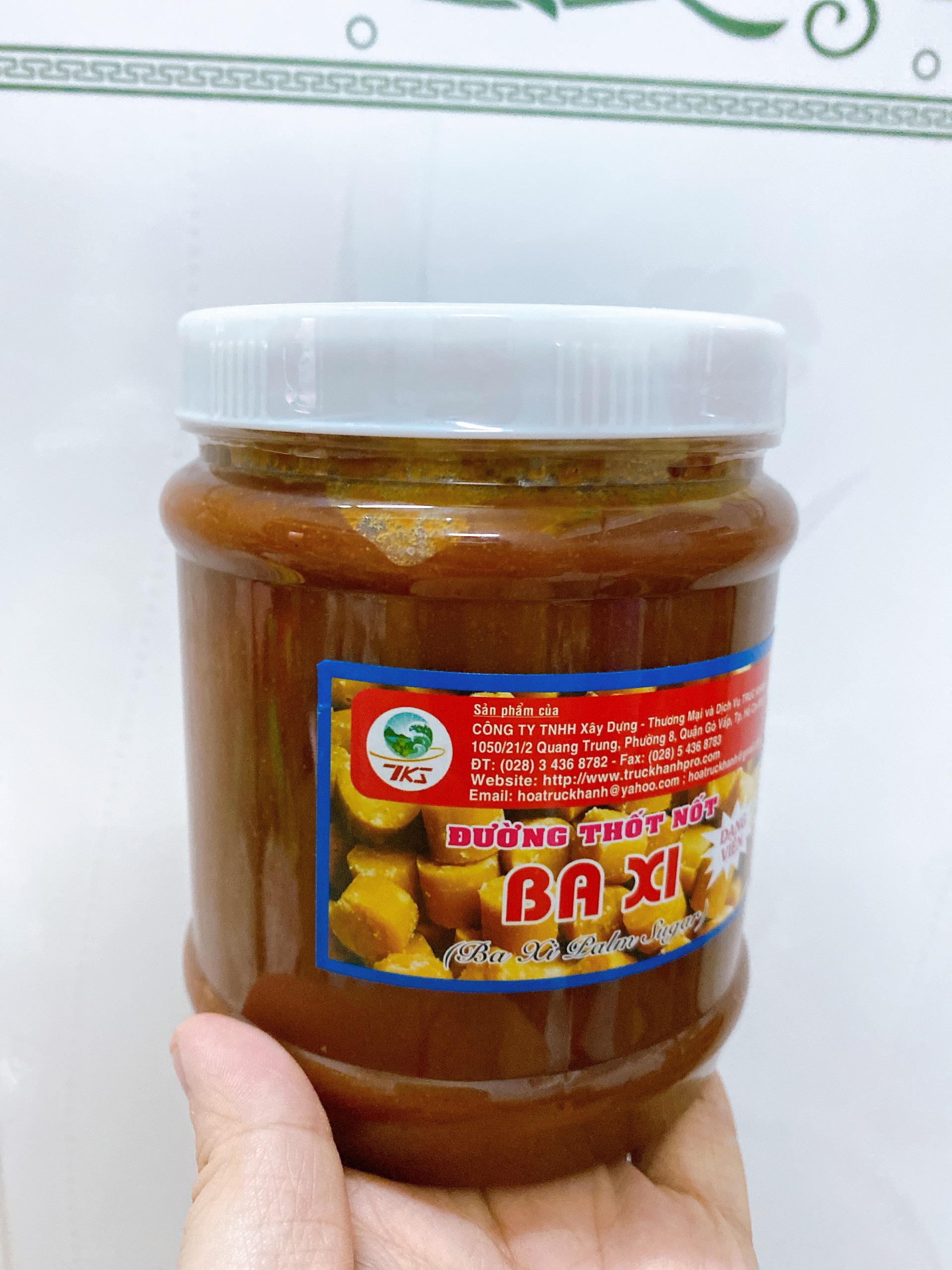 Đường thốt nốt hiệu Ba Xi loại dẻo chảy sệt hũ to 1kg thơm ngon dùng làm bánh nấu chè có loại giá rẻ và nguyên chất thơm ngon đặc sản An Giang Châu Đốc Chùa Bà
