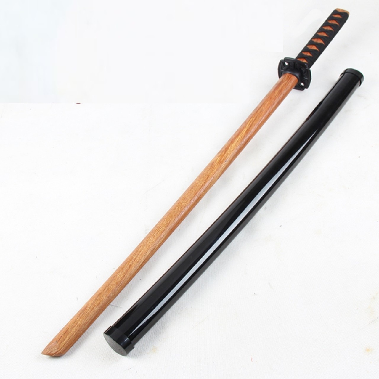 Kiếm nhật katana làm bằng gỗ cứng dài 1m dùng để tập võ, tập thể lực