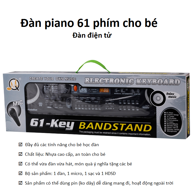 [HCM][HÓT - QUÀ TẶNG CHO BÉ IU] Đàn piano 61 phím cho bé