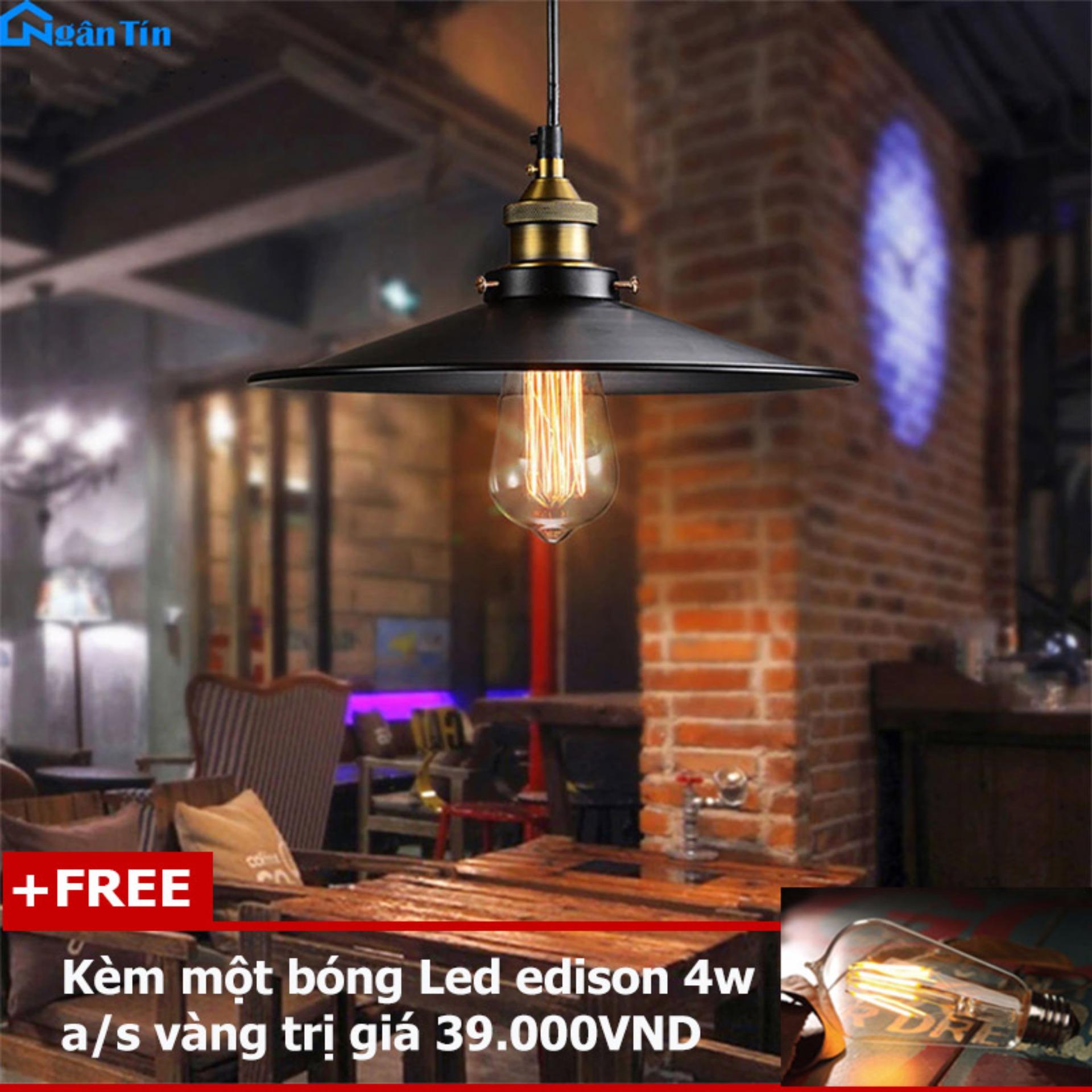 Đèn thả trần trang trí nhà quán cà phê THCN85 (Tặng kèm một bóng đèn Led Edison 4W)