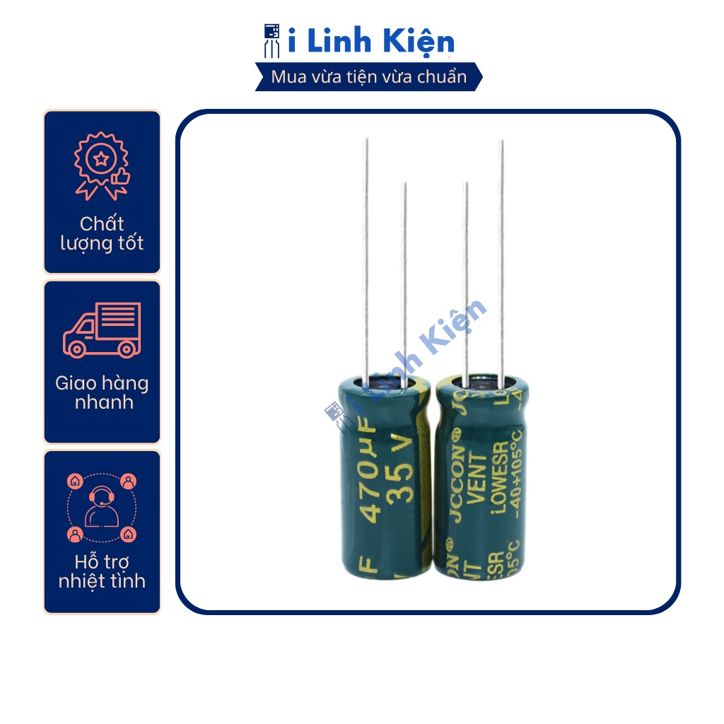 Tụ hóa 470uf 35v chất lượng tốt.