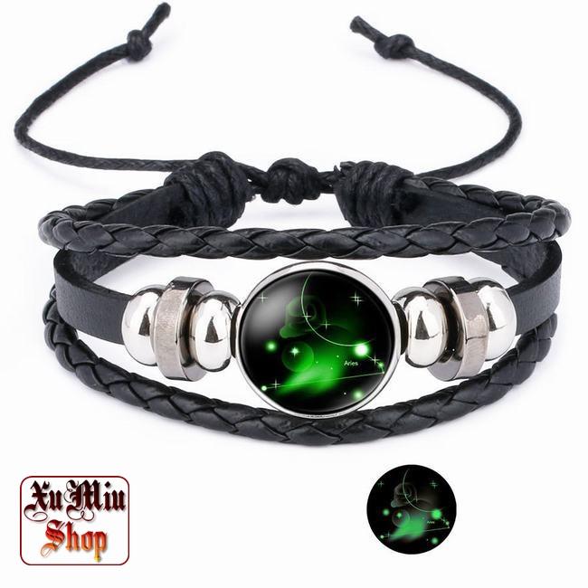 Vòng tay dạ quang chòm sao hoàng đạo XM05 - Bạch Dương