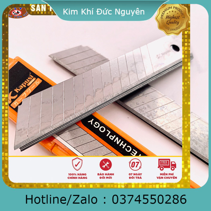 Bộ 300 Lưỡi Dao Dọc Giấy cao cấp kapusi lưỡi đen kim khí đức nguyên
