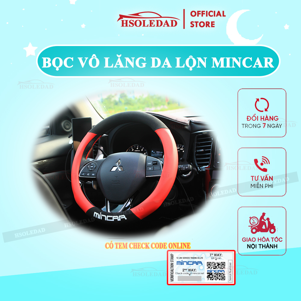 Bọc vô lăng chất liệu da lộn Alcantara cao cấp hàng