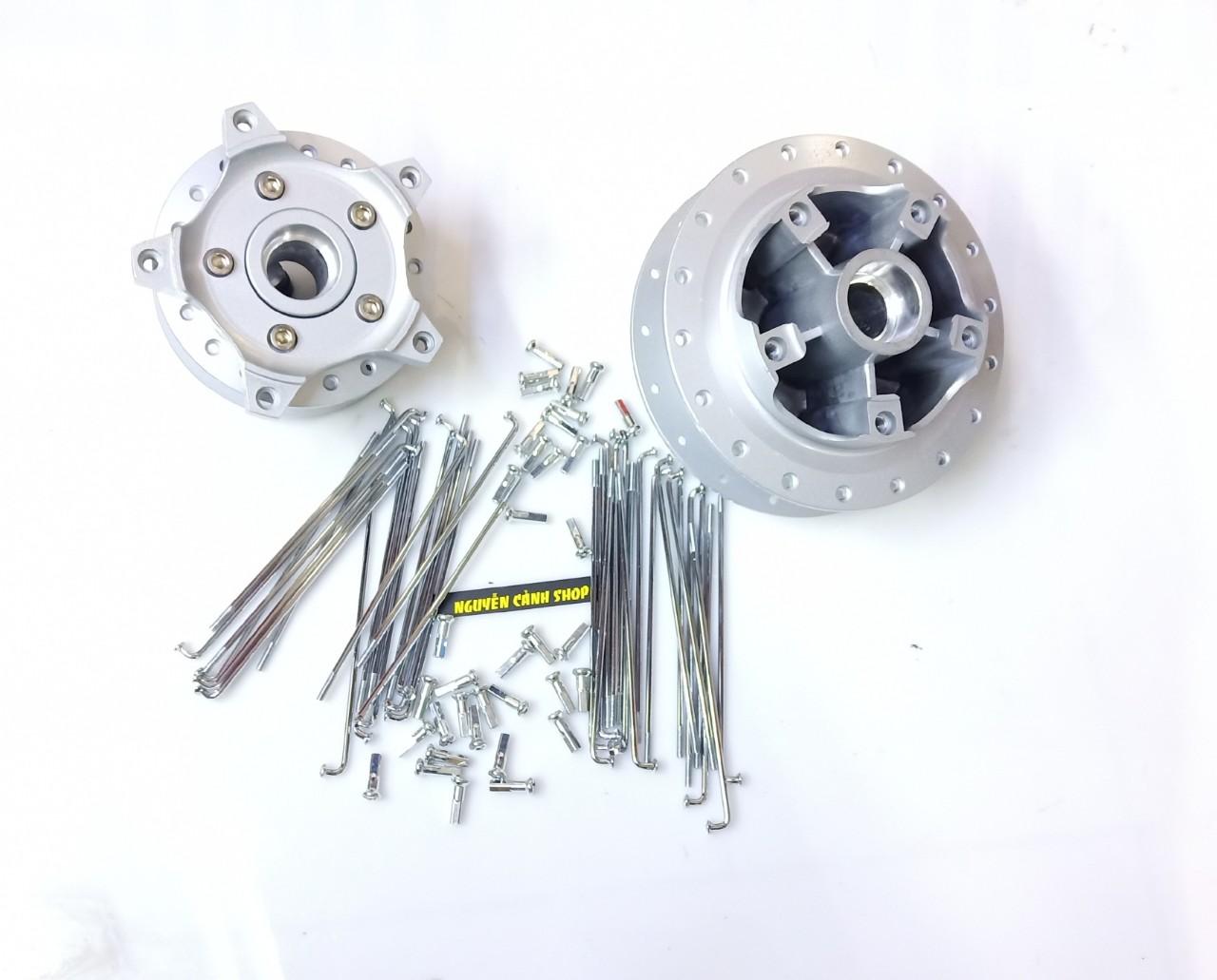 Cặp đùm exciter 150 có căm mạ crom