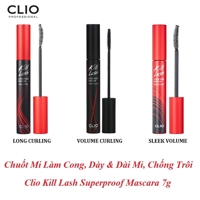 Mascara Chải Mi Chống Trôi Clio Kill Lash Superproof Mascara