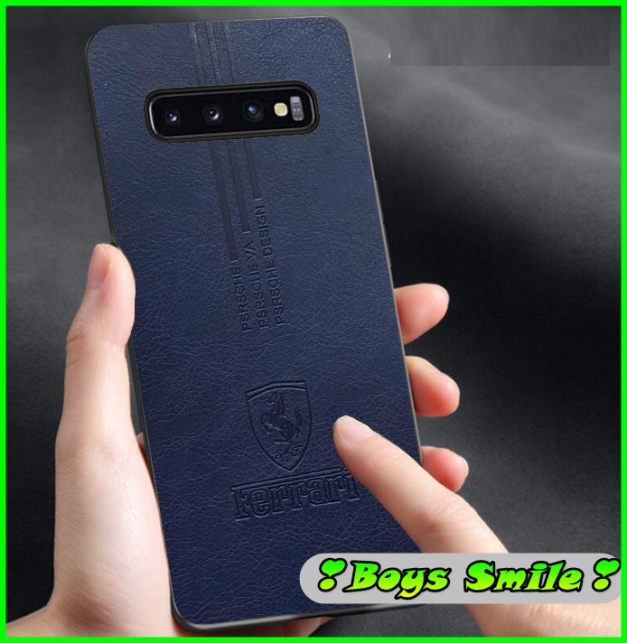 Ốp lưng vân da Ferari cho Samsung Note 20 Note 20 ultra Note 8 Note 9 Note 10 Note 10+ S20 FE S21 FE