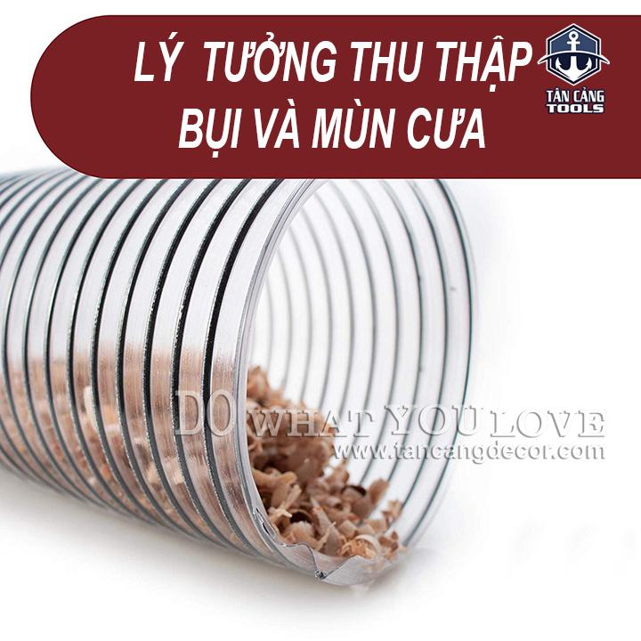 Ống Dẫn Hút Bụi Lõi Thép Phi 100 - 1 Mét