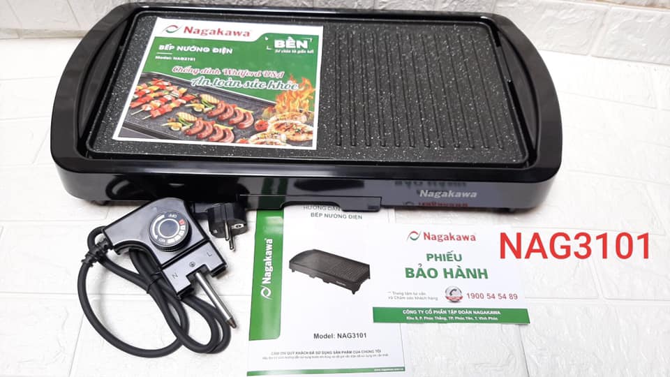 Bếp nướng điện Nagakawa NAG3101 (1650W)