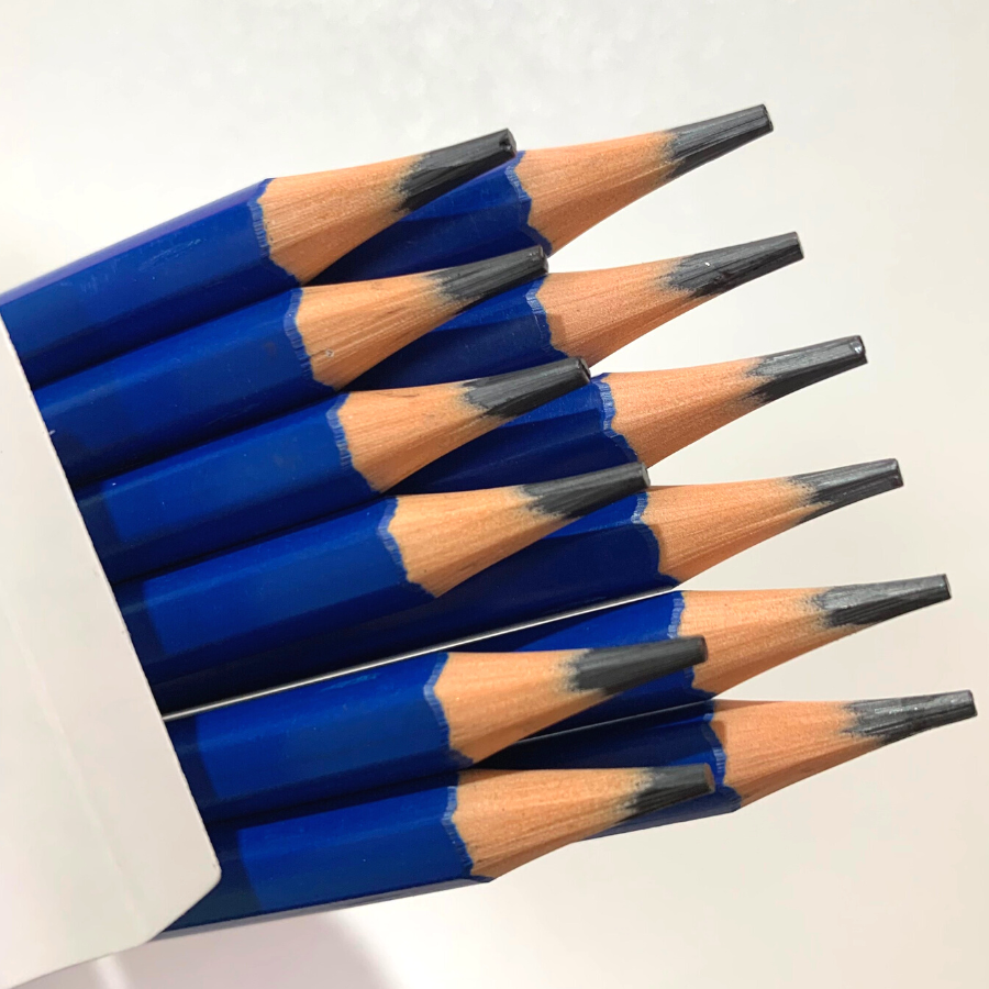 Hộp 12 Cây Bút Chì HB G-Star BBB, Thân Màu Xanh Dương, Vỏ Nhựa, Chuốt Không Gãy Vụn Chì - VPP No.1