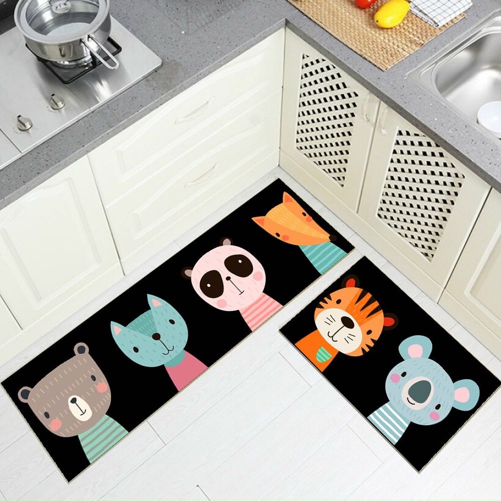 BỘ 2 THẢM BẾP 3D CHỐNG TRƠN TRƯỢT NHƯ HÌNH mẫu 2021 Thảm nhà bếp, thảm bếp, thảm bếp dài, thảm bếp đẹp