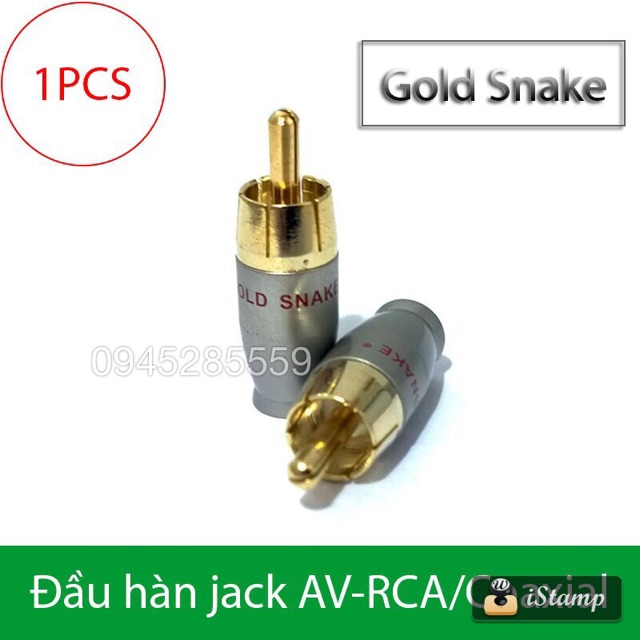 Jack (rắc)AV -hoa sen gold snake nhỏ(ảnh thật) đơn giá 1 chiếc