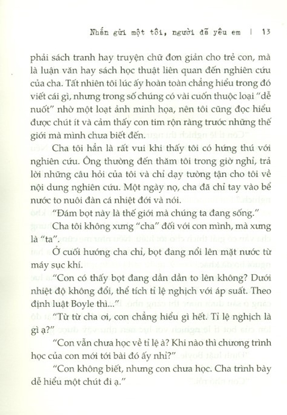 Nhắn Gửi Một Tôi, Người Đã Yêu Em