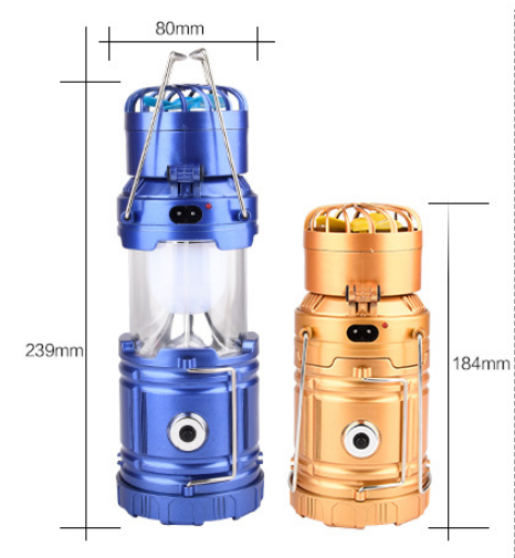 (Fan light) rechargeable flashlight multi-function Fan 3 modes WS - 618 and 5806-multi-function Storm Light-multi portable rechargeable flashlight