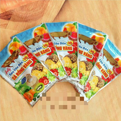 Bột rau câu dẻo cá rồng vàng 10g