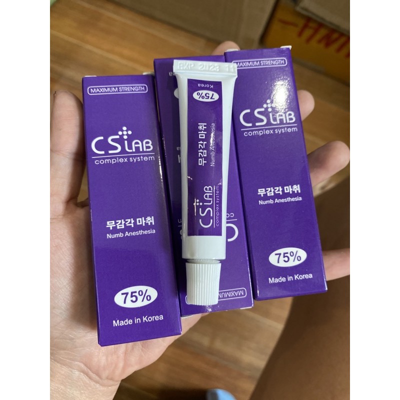 Tê csiab 75% tuýp phun xăm thẩm mỹ