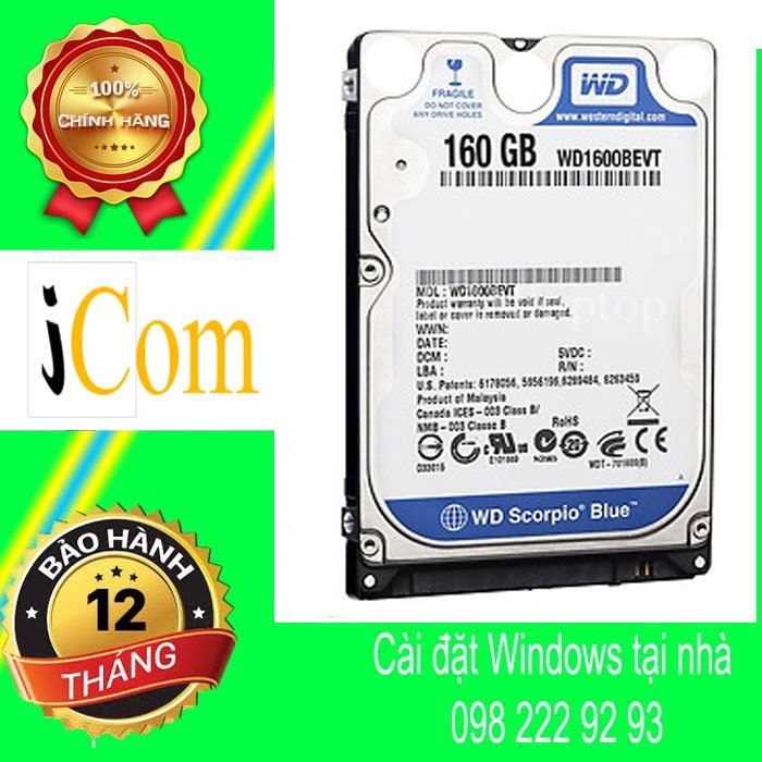 HDD Laptop WD 160GB