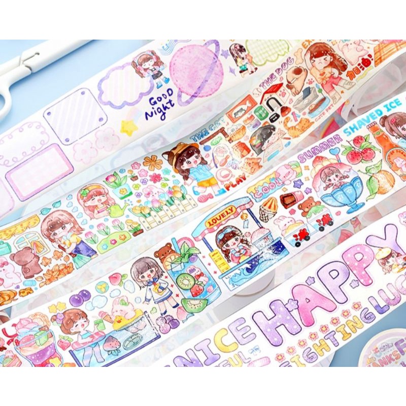Cuộn washitape (sticker cuộn) size 2.5cm mã S/Z53