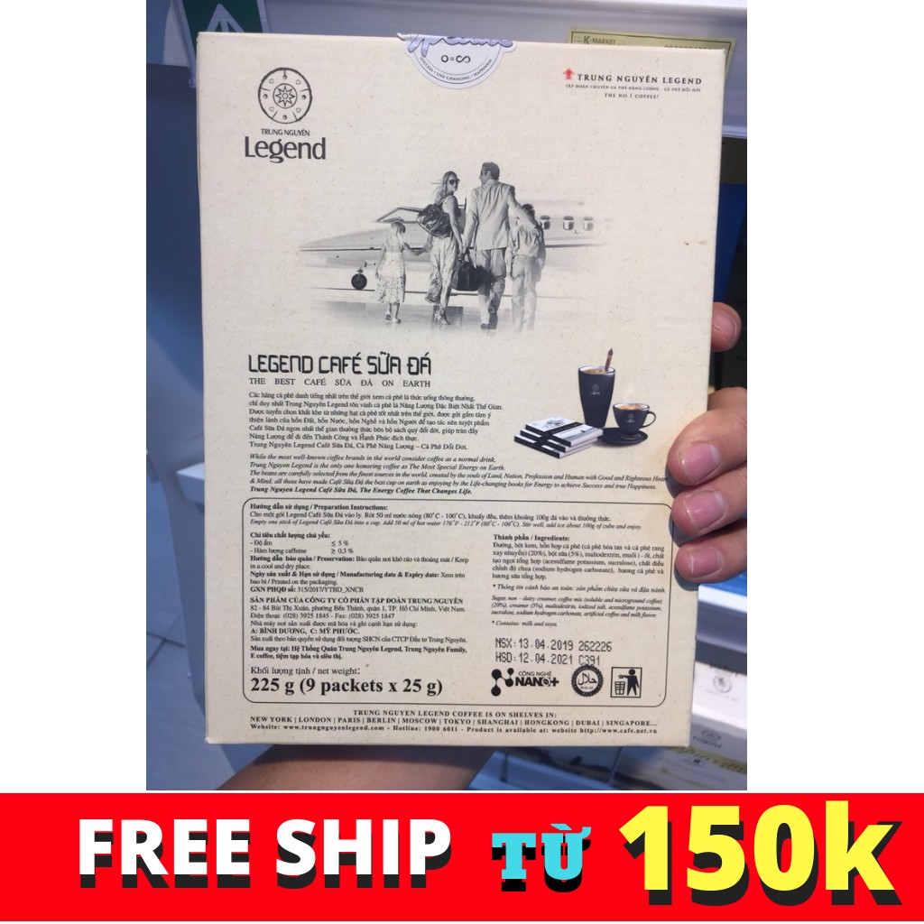 TRUNG NGUYÊN LEGEND CAFE SỮA ĐÁ 225G