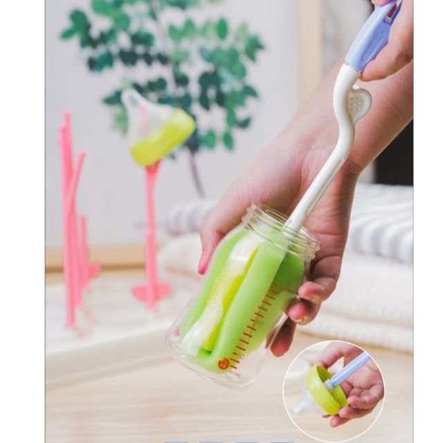 Bộ Cọ Vệ Sinh Bình Sữa Rửa Ly 4 Chi Tiết