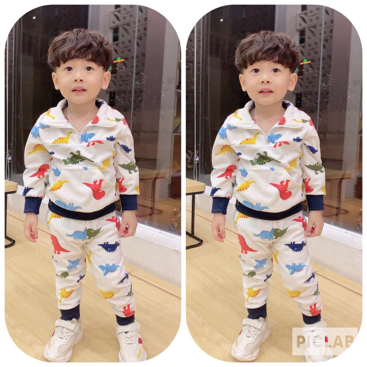 Bộ nỉ xuất dư siêu xinh cho bé trai