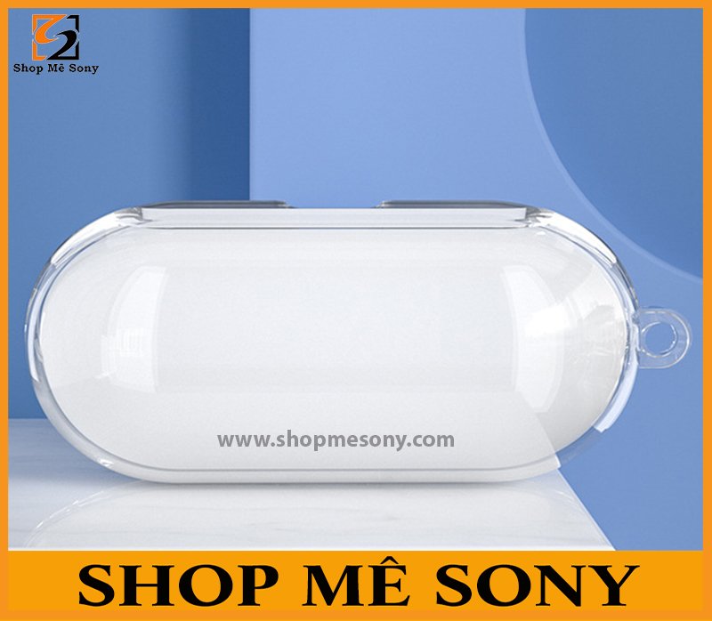 Sony WF-C500 - Case ốp silicon trong suốt (có móc treo)