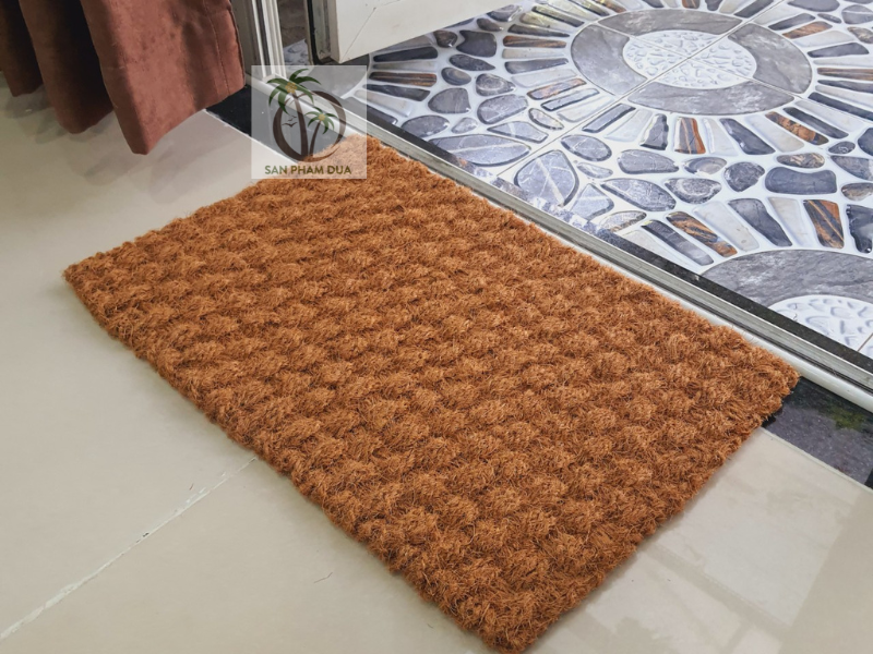 Thảm chùi chân đan bằng xơ dừa 40 x 60cm