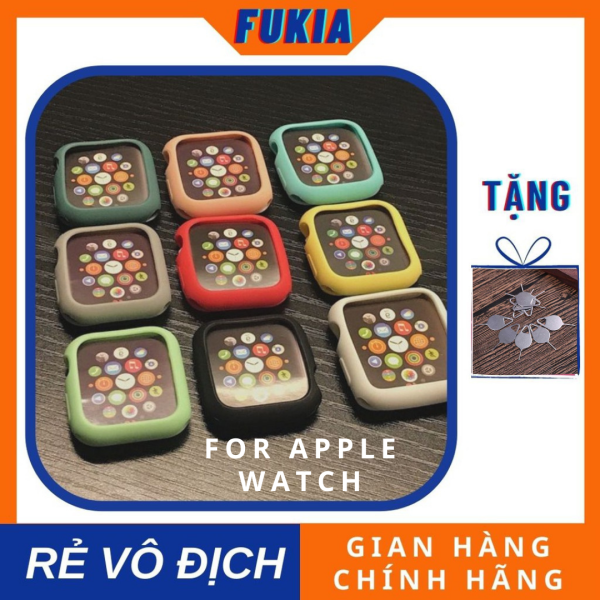 ỐP Silicon Full Body Cho Apple Watch ĐồNg Hồ Thông Minh Iwatch Series 1/2/3/4/5/6/SE Size 38Mm 40Mm 42Mm 44Mm AW223