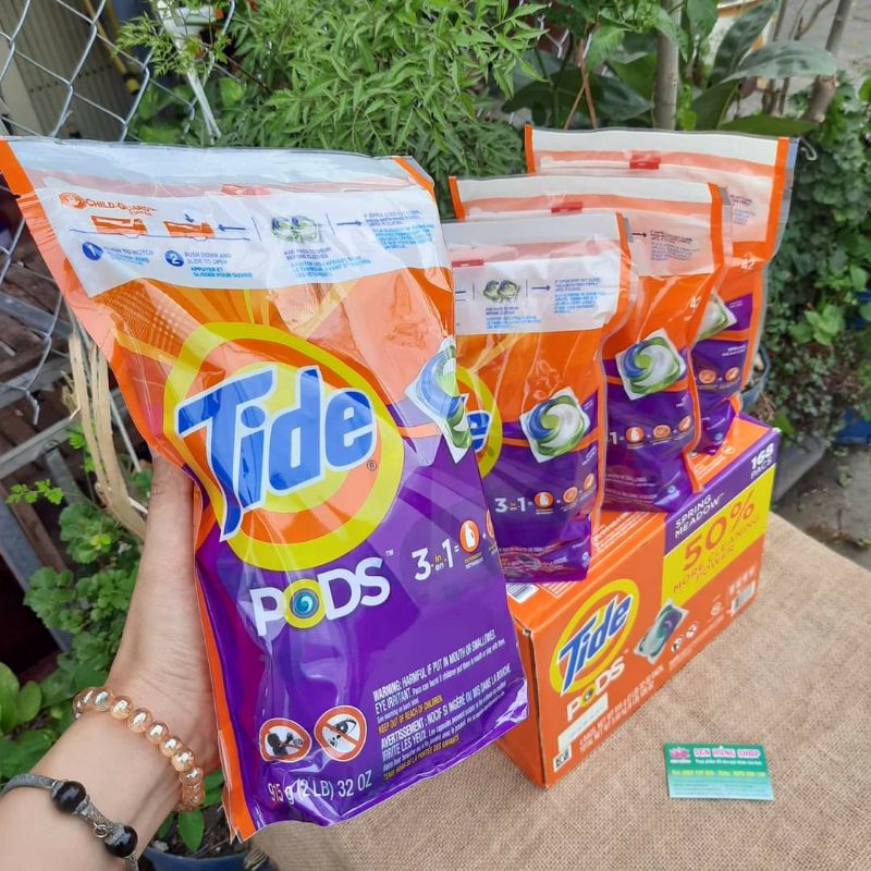Viên Giặt Tide thùng 168 viên