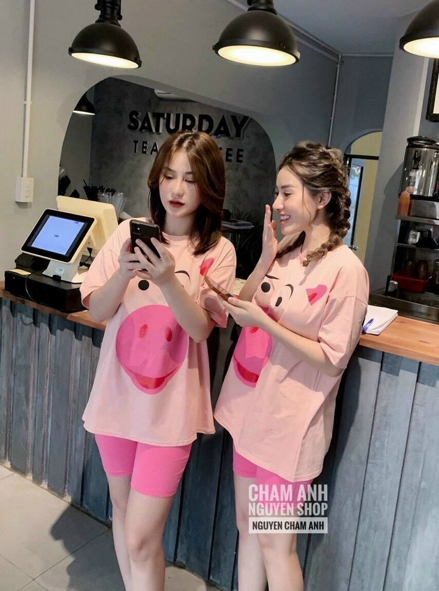 SET QUẦN LEGGING NGỐ + TSHIRT ĐẠI BÀNG