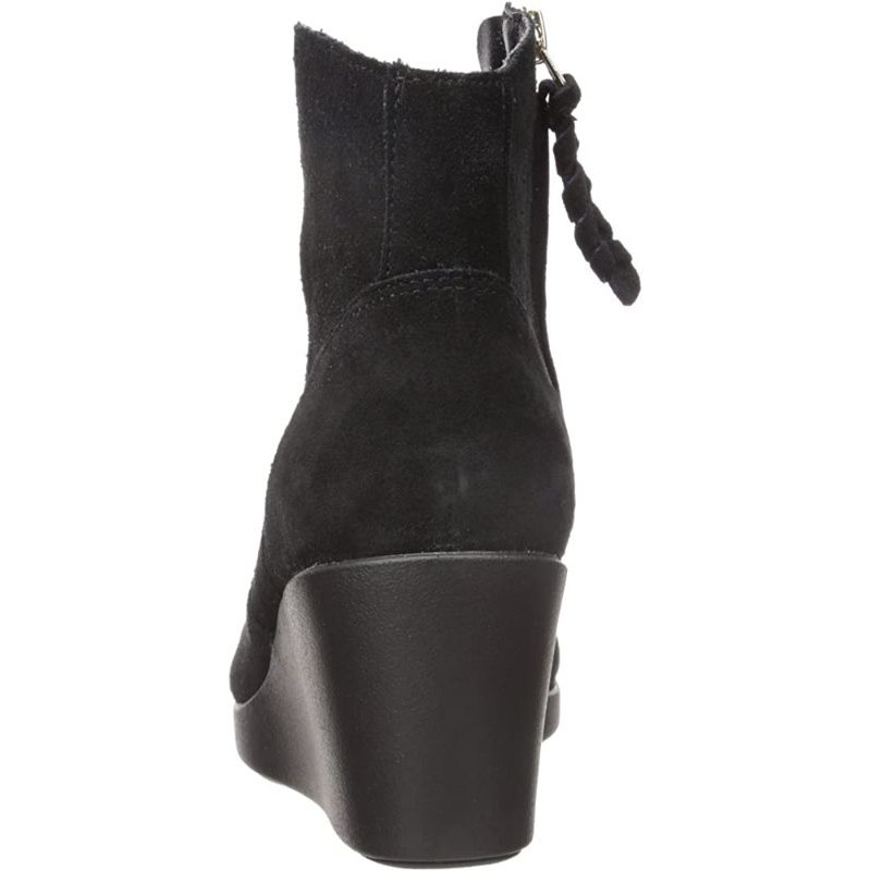 [Chính hãng] Crocs - Giày bốt da thời trang Leigh suede wedge bootie
