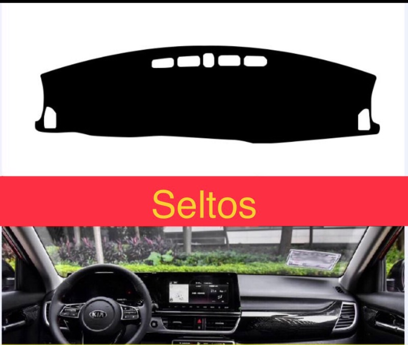 thảm taplo da vân carbon kia seltos