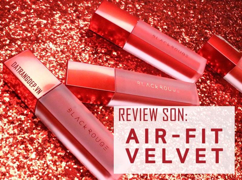 (Full màu) SON KEM LÌ SIÊU MỊN BLACK ROUGE CHÍNH HÃNG  AIR FIT VELVET TINT VERSION 2 bền màu độ bám cao không gây hiện tượng khô môi