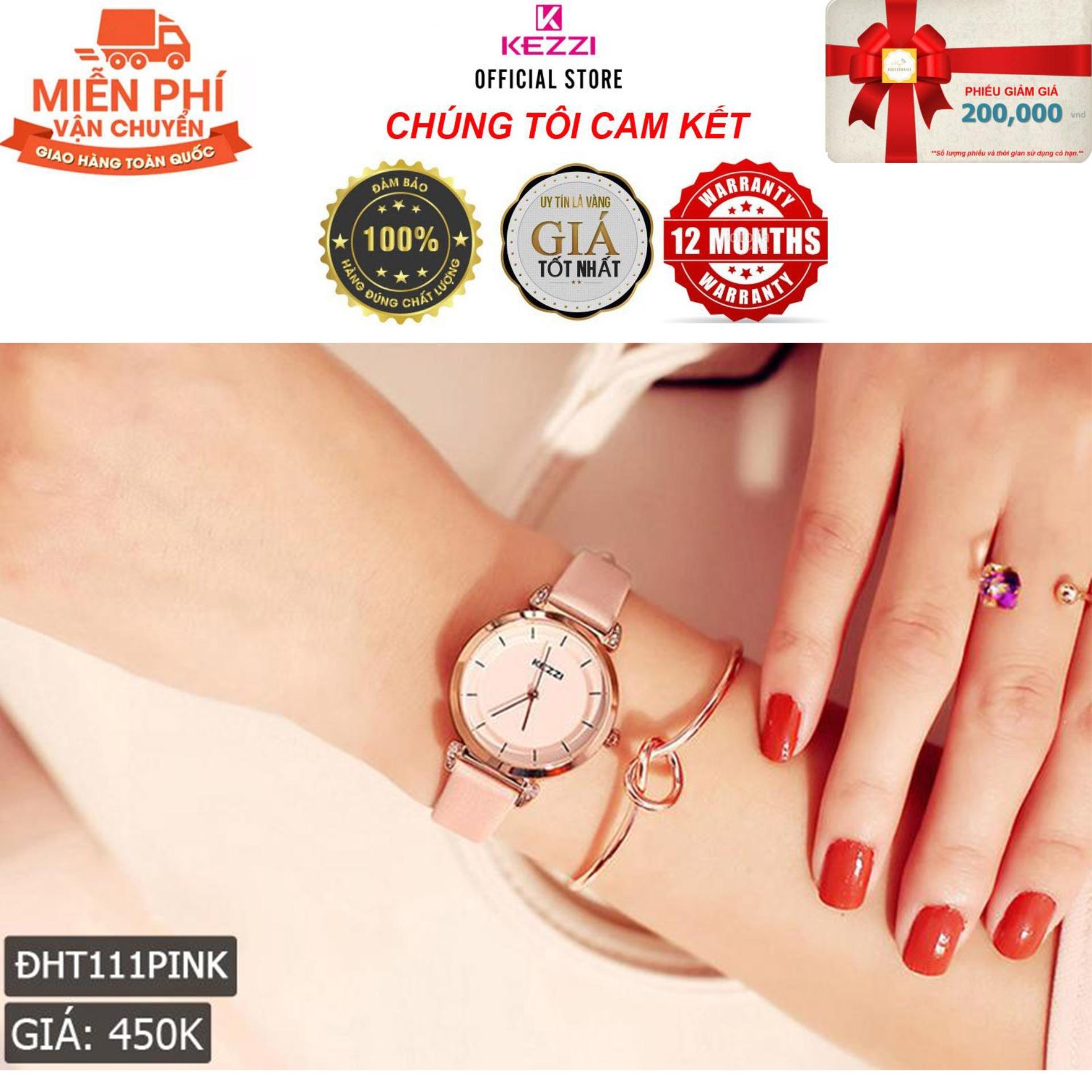 Hàng Order Trực Tiếp Từ Nhật Bản Kèm Hộp Đồng Hồ Chính Hiệu Kezzi Cực Đẹp Bảo Hành 1 Năm - Đồng hồ nữ Kezzi K1781 hàng hiệu KEZZI dây da mặt tròn - Đồng Hồ Nữ Thời Trang Công Sở Cao Cấp Kezzi K1781
