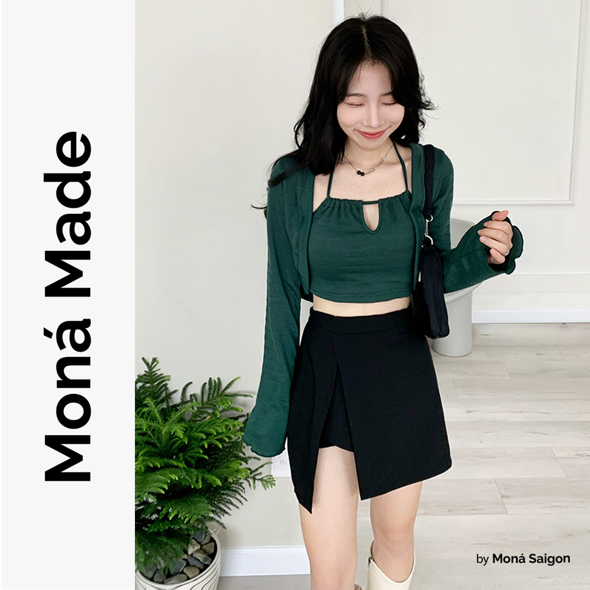 [VOUCHER 12%/149K] Set áo cardigan MONÁ - PEA