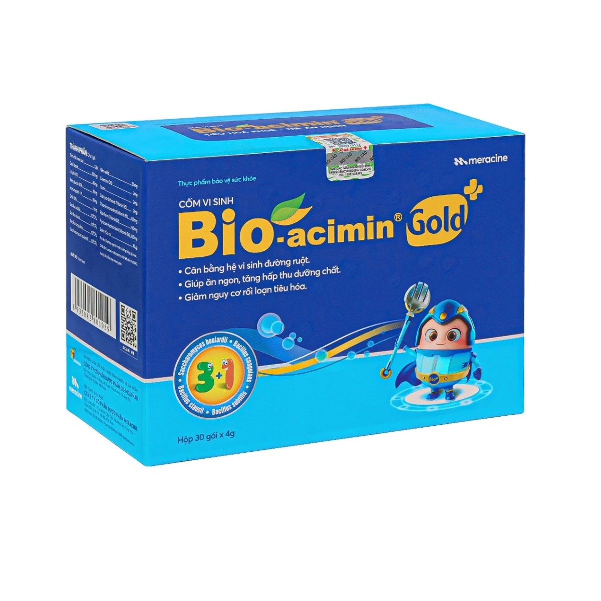 Cốm vi sinh bio acimin gold meracine - giúp tiêu hóa khỏe, trẻ ăn ngon