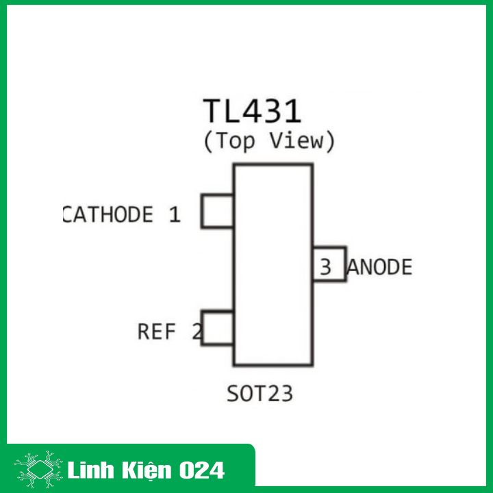 Bộ 5 TL431 SOT-23 TRANS điện áp 0,1A 40V