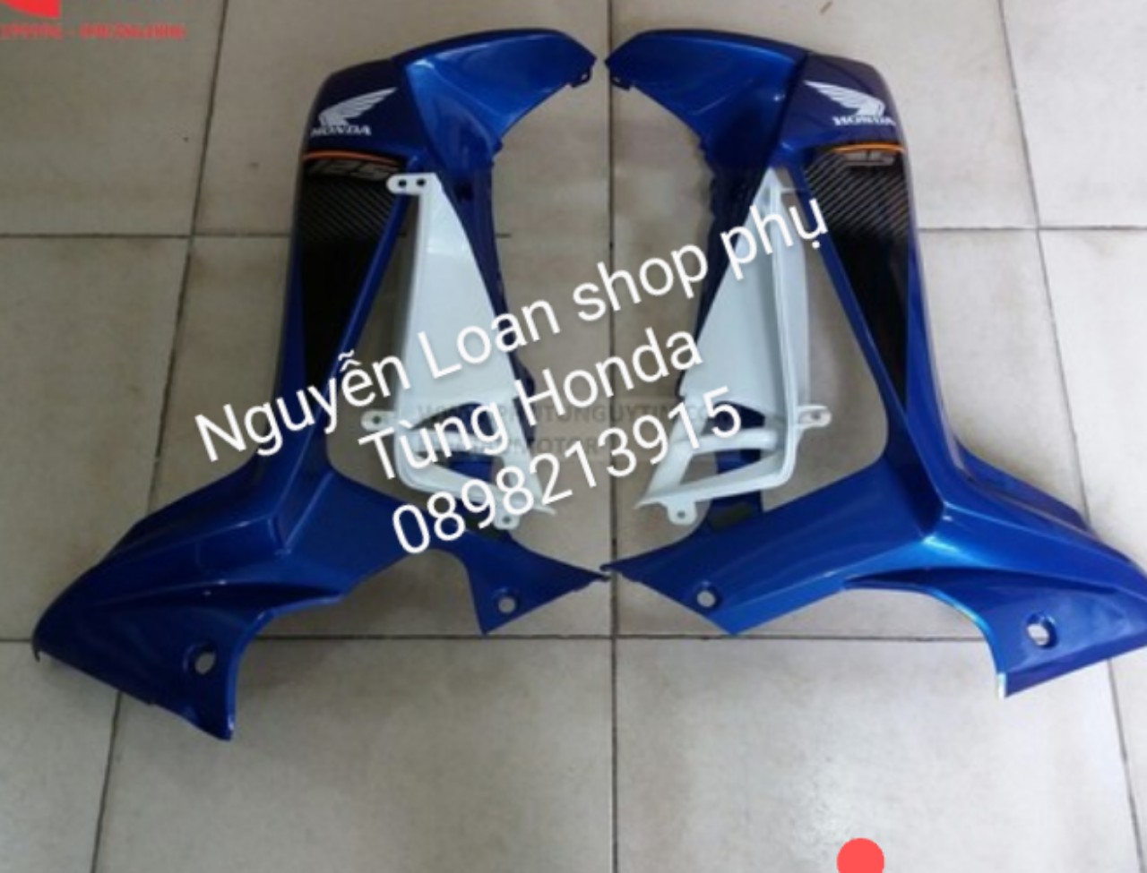 Honda - cặp cánh yếm xe future x màu xanh hàng zin chính hãng honda