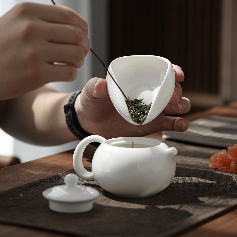 Cung nhãn trà sứ Dụng cụ thưởng trà