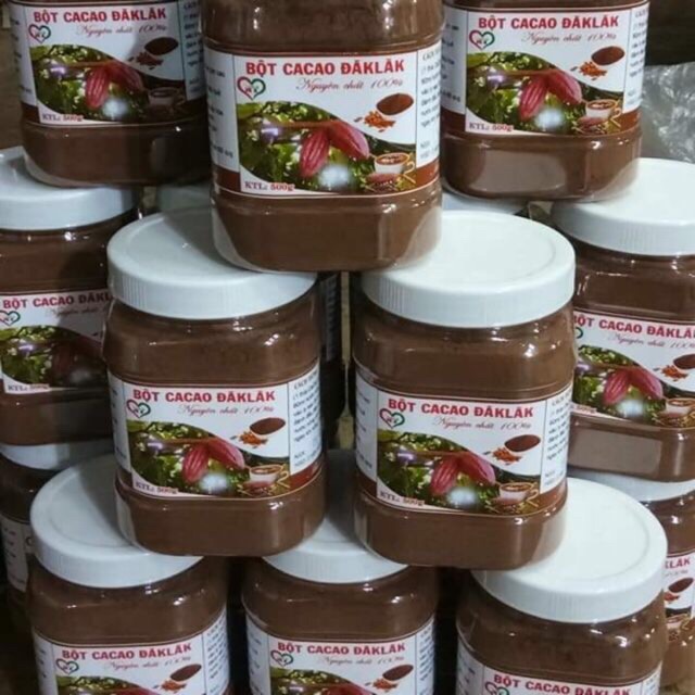 BỘT CACAO HỘP 500GR NGUYÊN CHẤT ĐAKLAK