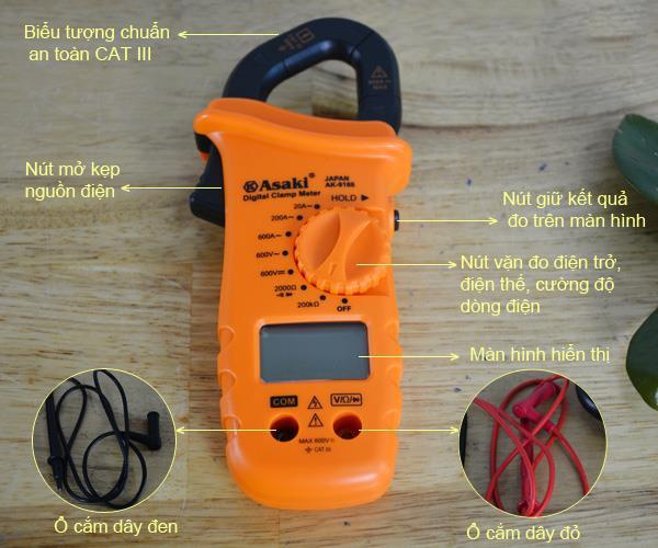 Ampe kìm Asaki AK-9186