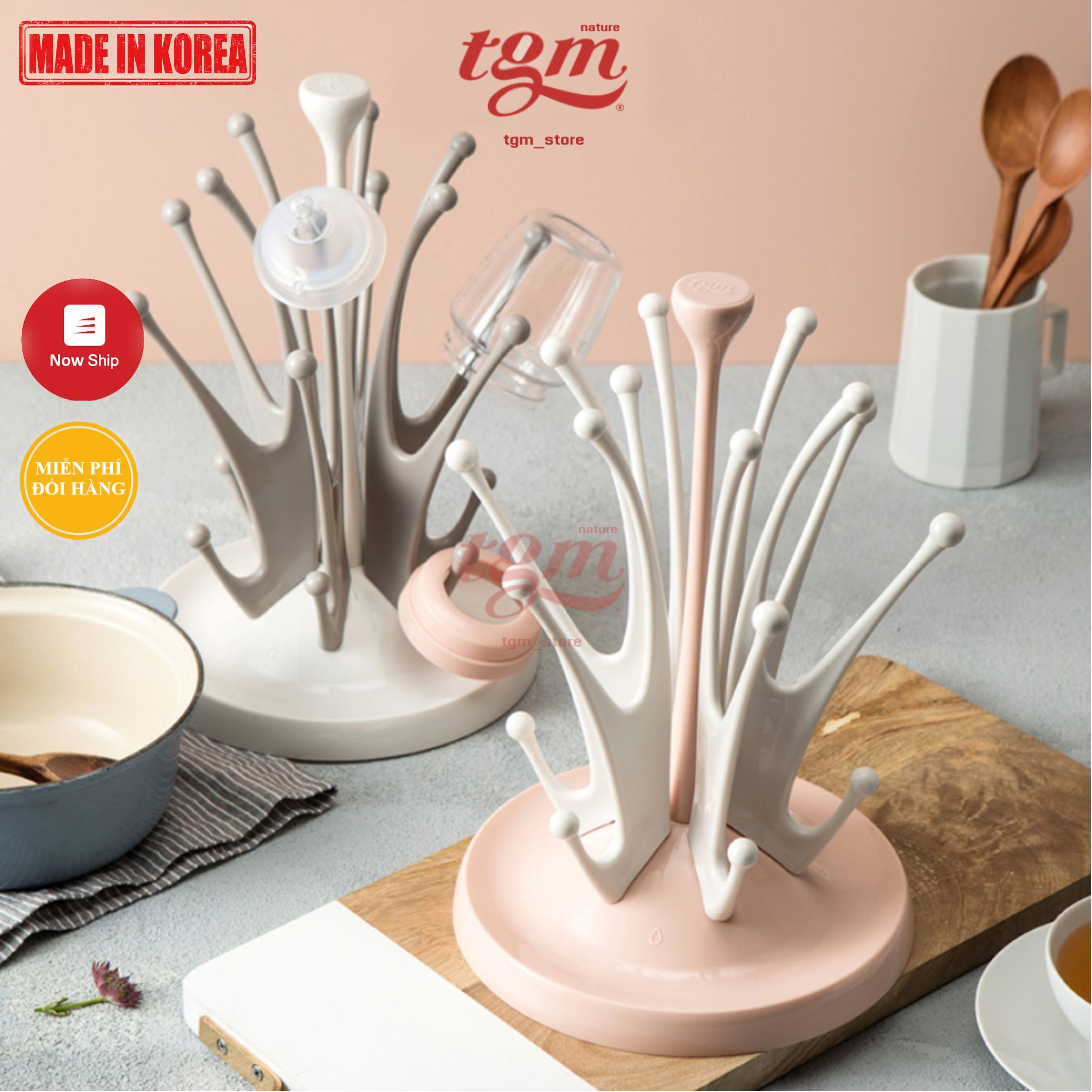 Giá úp bình sữa TGM Hàn Quốc, Made in Korea