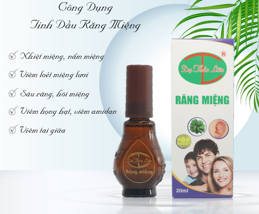 Tinh dầu răng miệng Dạ Thảo Liên sâu răng hôi miệng - Chai lớn 20ml