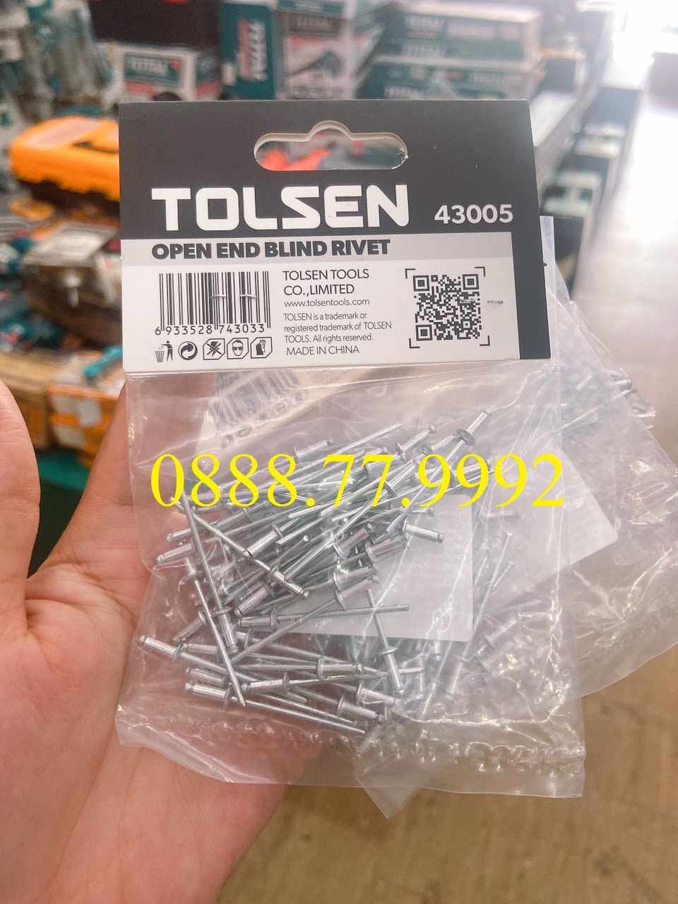 BỌC 50 ĐINH RIVE 2.4x6.4mm tolsen 43005