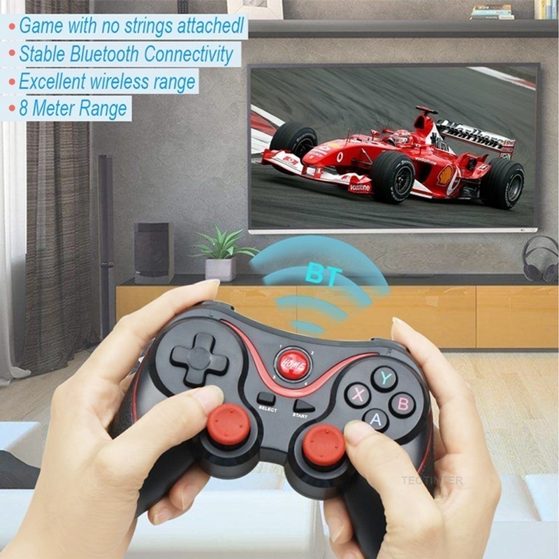 【DT】hot！ Controller Joystick Gamepad Support Bluetooth BT3.0 Control for phone Tablet Holder