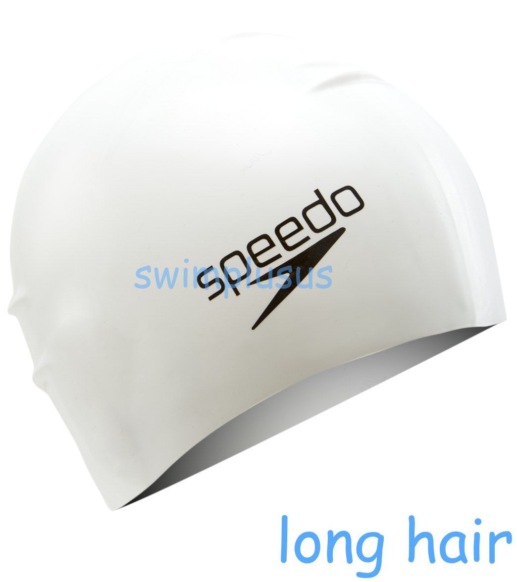 Mũ bơi silicone Plain Flat Speedo ( Long hair )