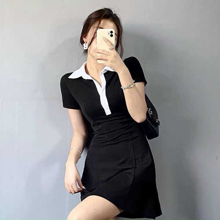 Đầm xòe cổ bẻ D036